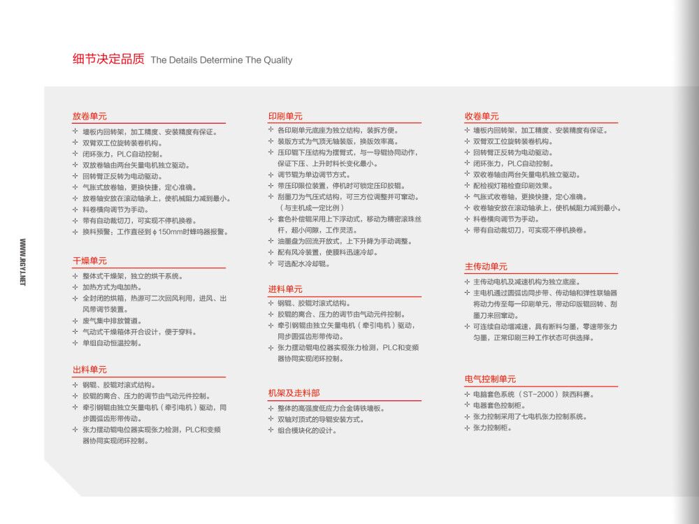 电脑高速凹版印刷机七电组细节图